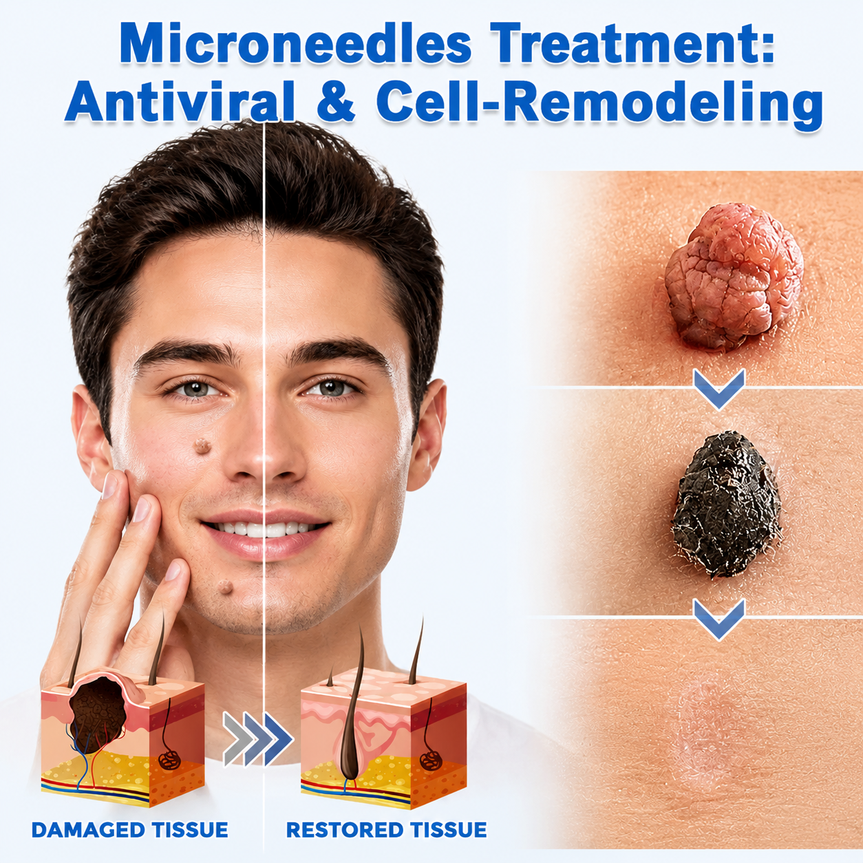Alcuras® 2-in-1 Microneedle & Hydrocolloid Patch 🍀 | Removes Raised Moles, Acne, Flat Warts, Skin Tags, Milia & Age Spots ✨ | No Surgery Needed 🚫 | Feel Confident & Beautiful 💖 | Invisible Skin Treatment for Face & Body 🧴 | 90-Day Guarantee ✅