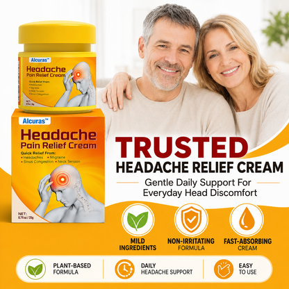 🧠 Alcuras™ Head & Neck Relief Cream ⚡ | 60-Second Fast Comfort ⏱️ | Relieves head pressure, temple pain, neck stiffness, eye strain 👀, migraine-like tension & stress fatigue 💥 | Daily relief for modern life stress 💆‍♀️ | 90-Day Guarantee ✅