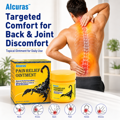 🔥 Alcuras™ 6-Benefit Muscle & Joint Pain Relief Ointment 🇺🇸 Just massage when soreness starts · Daily comfort for stiff, tired areas ✅ For neck, back, knees, hands, feet, elbows, sore muscles, joint discomfort & more
