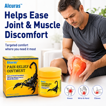🔥 Alcuras™ 6-Benefit Muscle & Joint Pain Relief Ointment 🇺🇸 Just massage when soreness starts · Daily comfort for stiff, tired areas ✅ For neck, back, knees, hands, feet, elbows, sore muscles, joint discomfort & more